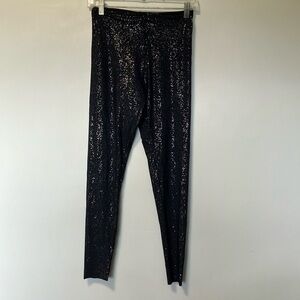 Commando Black Shimmer Sparkle Leggings M/L